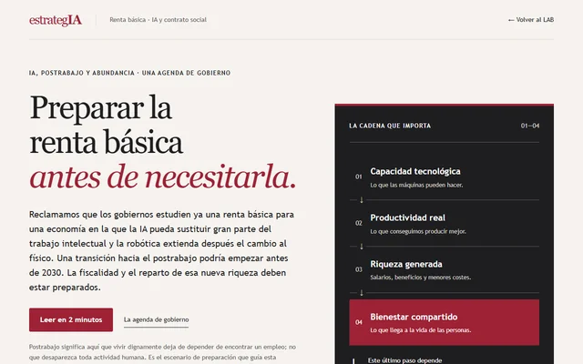 Portada del monográfico Renta básica en la era de la IA