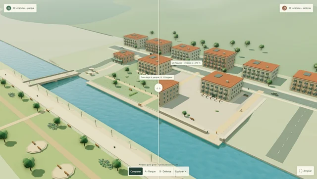 Dos alternativas para el solar de La ribera del Molino